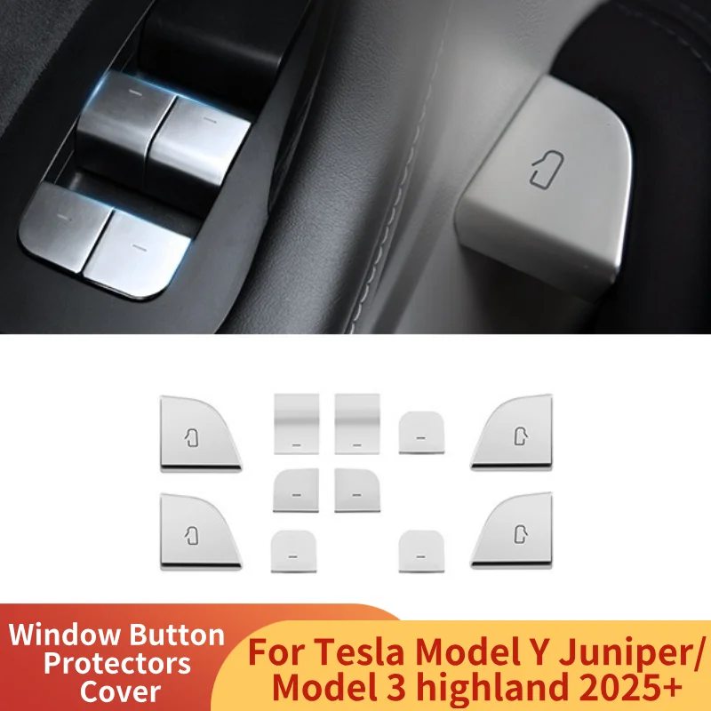 

Комплект защитных пленок для дверей автомобиля для Tesla Model Y Juniper Model 3 Highland 2025+, защитные пленки для окон, аксессуары