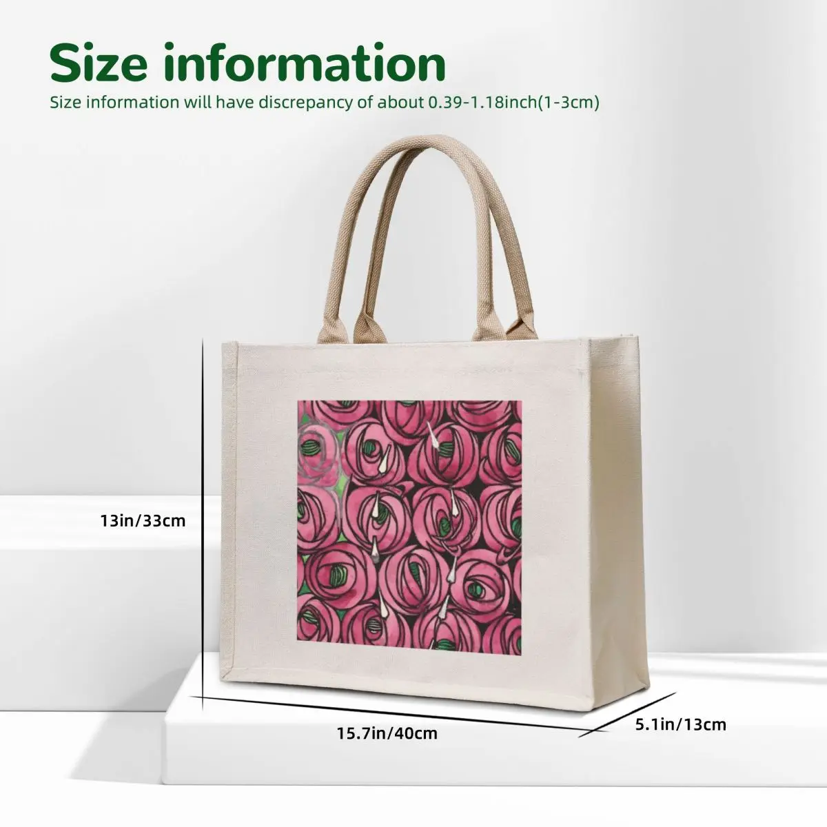 Charles Rennie Mackintosh Roses and teardrops original Tote Bag Gift bags canvas tote bag Women's beach bags