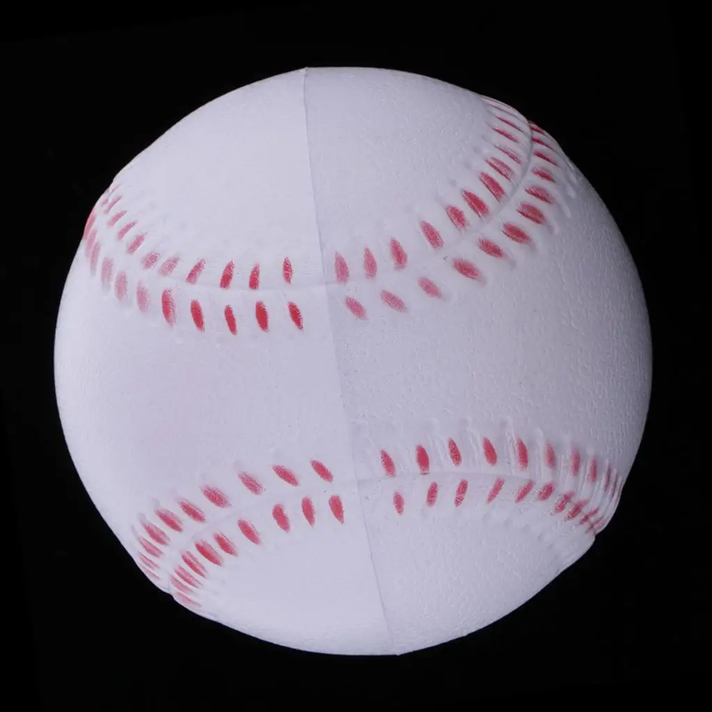 Softball Baseball Ball PU Foam Hand Sewing Lightweight Practice Ball for Tee Ball and Training