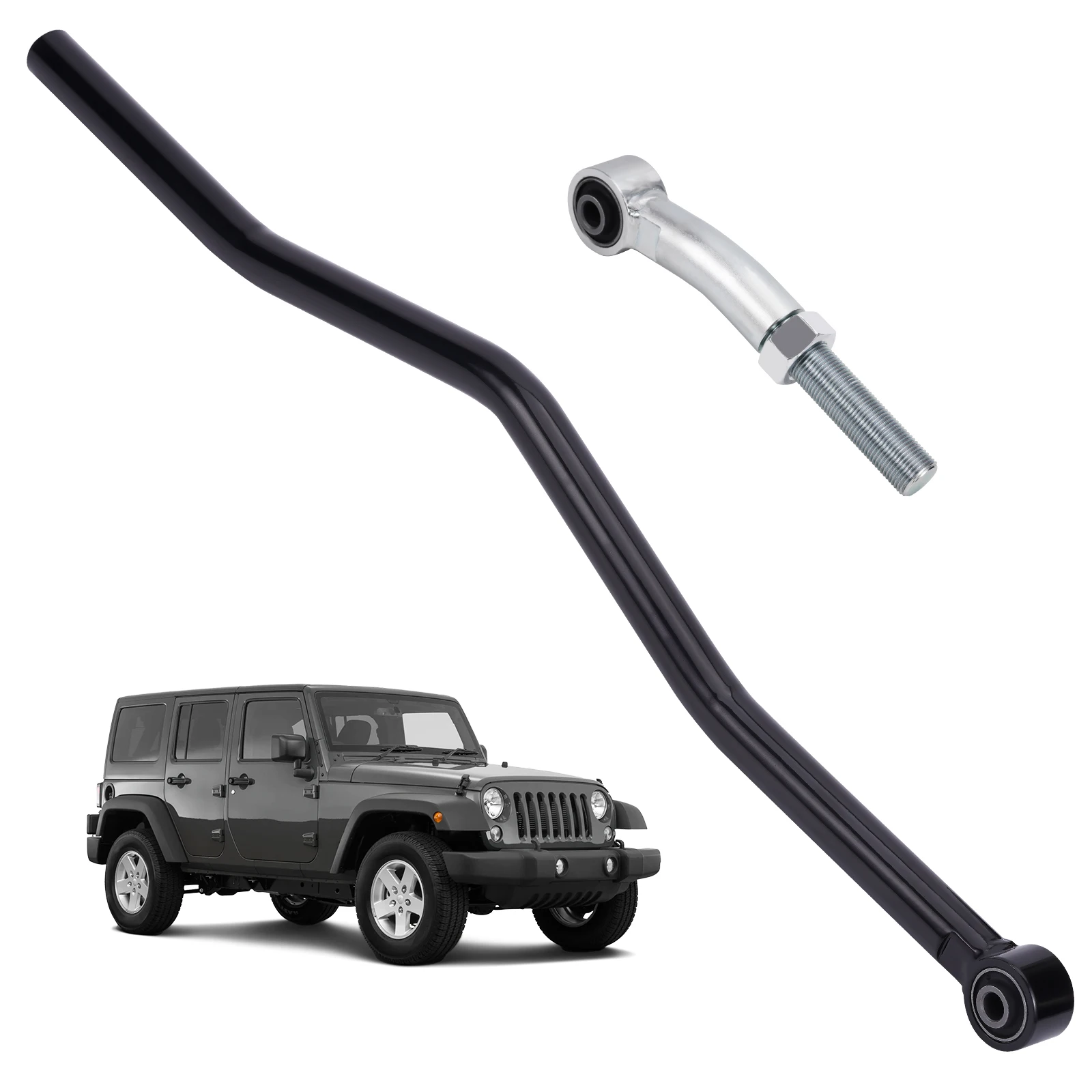 0-6" Lift Rear Adjustable Track Bar Suspension for Jeep Wrangler JK 2007-2018 Panhard Rods