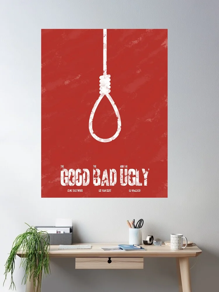 The Good, the Bad and the Ugly Movie Art Print Canvas Poster, Living Room Decor, Home Wall Picture
