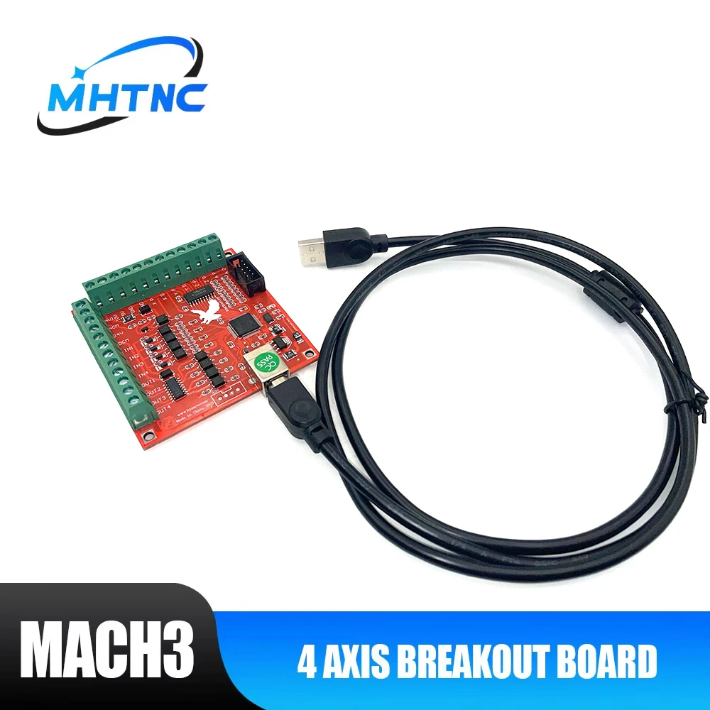 Breakout Board CNC USB MACH3 100Khz 4 Axis Interface Drive Motion Controller Flying Carving Card Engraving Machine Motherboard