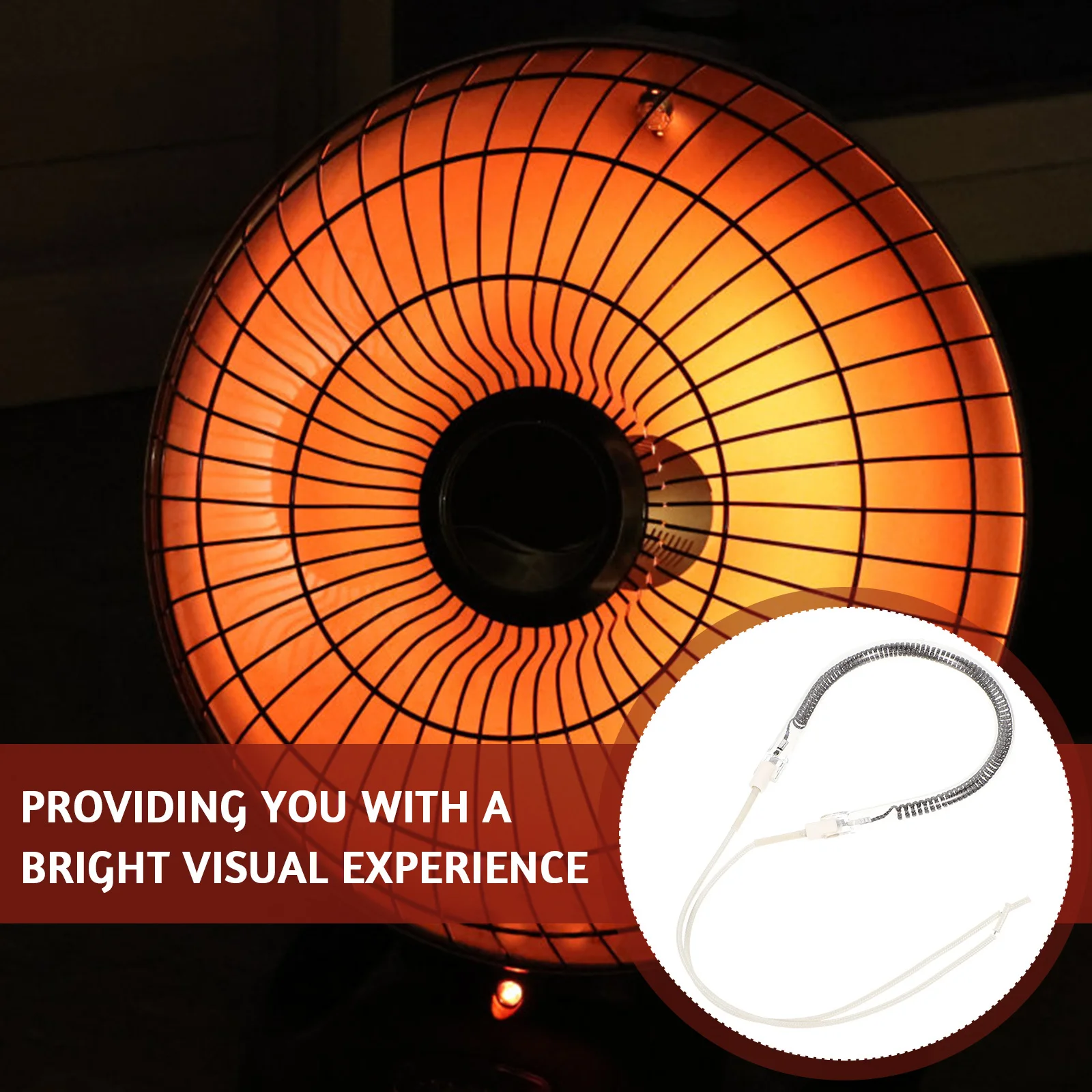 

900W Carbon Heating Tube Halogen Lamp for Heater Accessories Efficient Energy Conversion Corrosion Resistant Bright Lighting