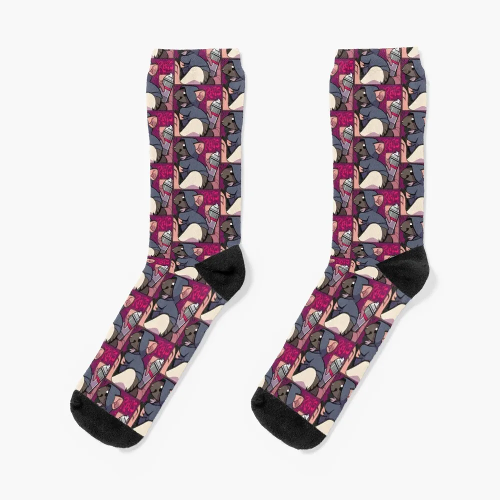 

Hood Rat Socks crazy sport winter thermal anime Mens Socks Women's