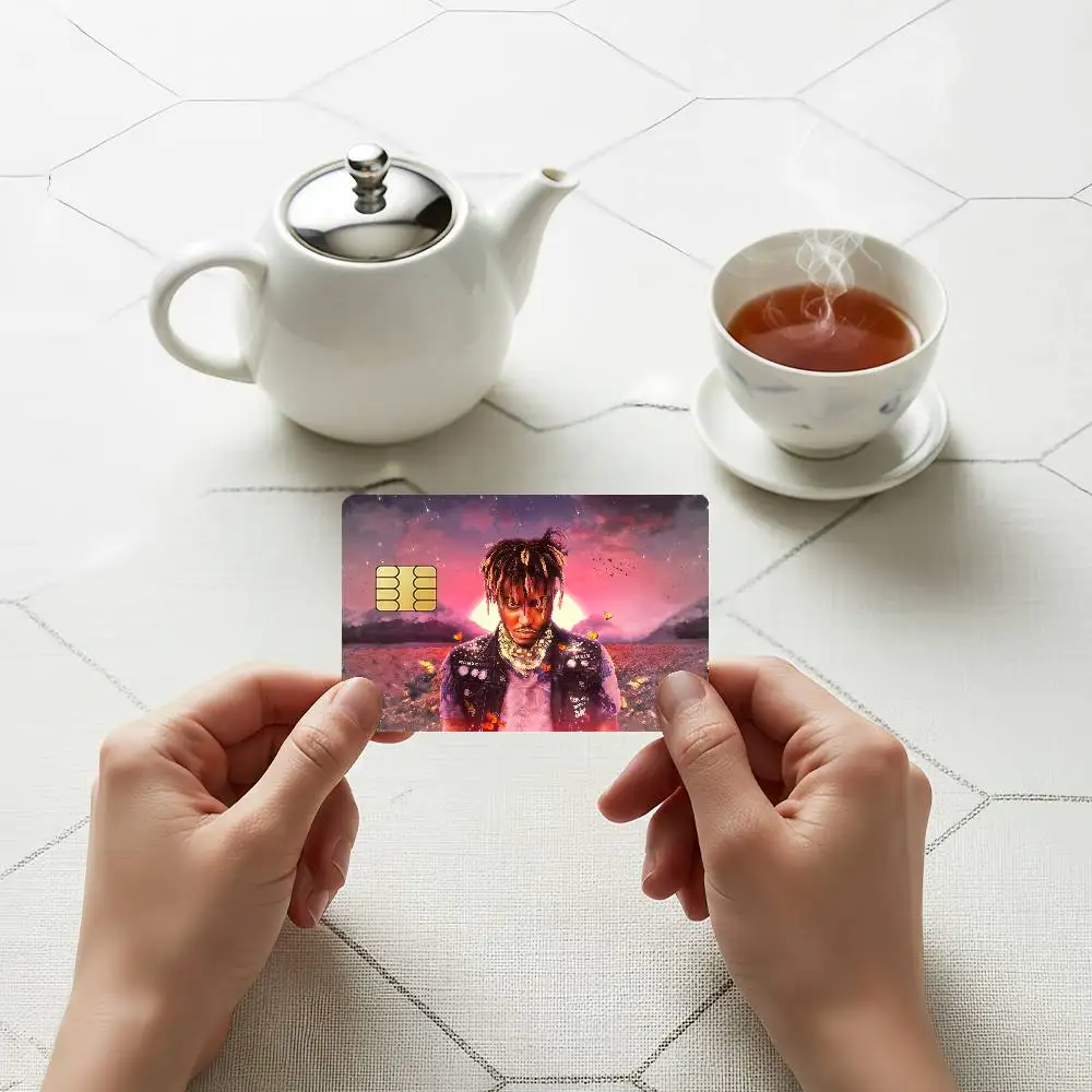 Singer  Credit Skin Cover Card Stickers 4PCS Film Bus Pass Front Decoration Bank Debit Waterproof J-Juice W-Wrld