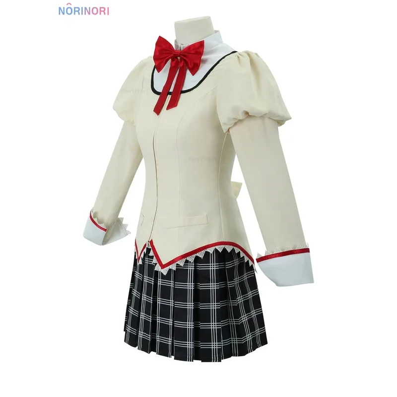 Kaname Madoka Anime Puella Magi Madoka Magica Cosplay Kostuum Kleding Pruik Schoenen Uniform Cosplay Akemi Homura Tomoe Mami Set