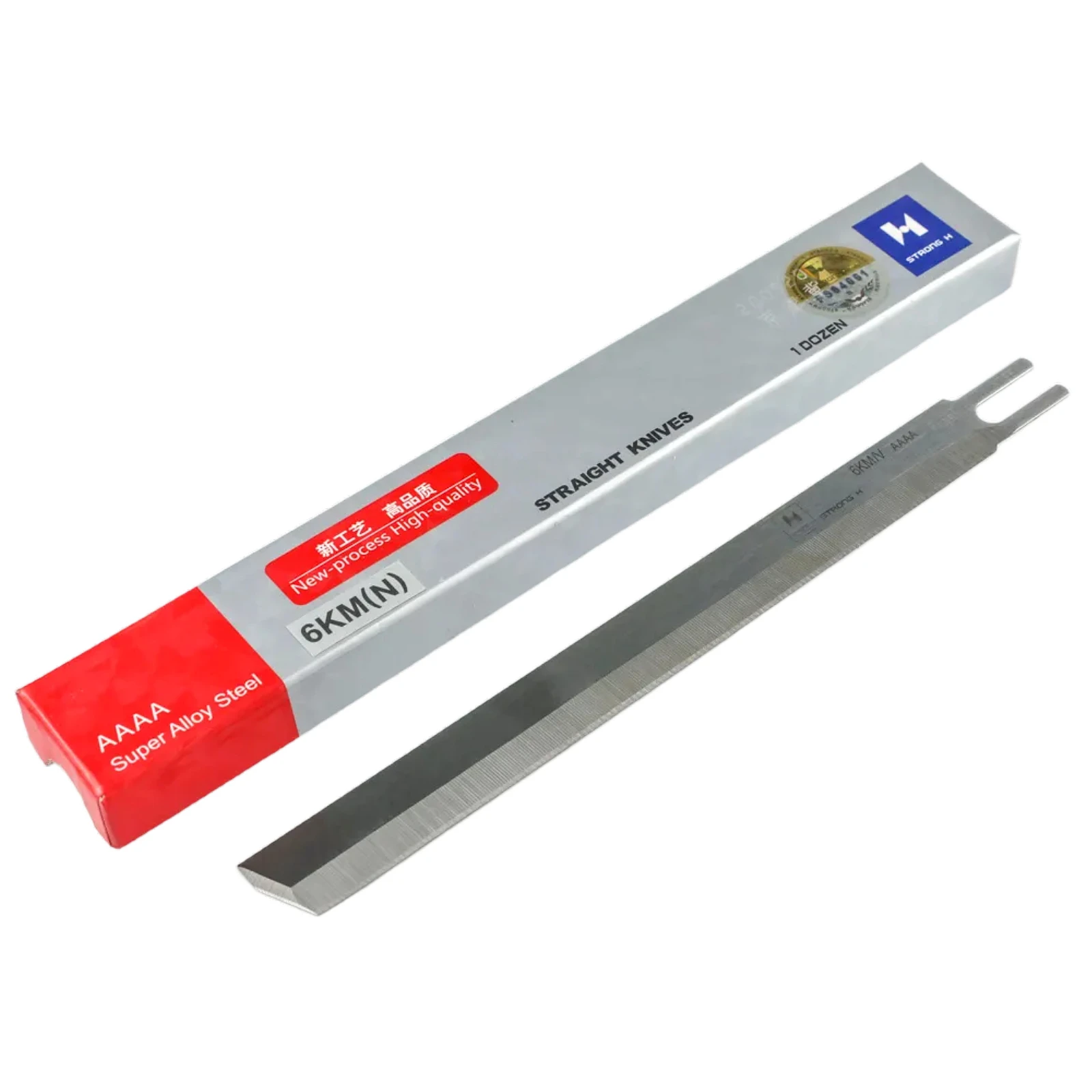 

(12 шт.) Узкое прямое лезвие 6 дюймов для раскройных машин KM / Eastman / Dayang / Sulee — Сверхпрочная легированная сталь