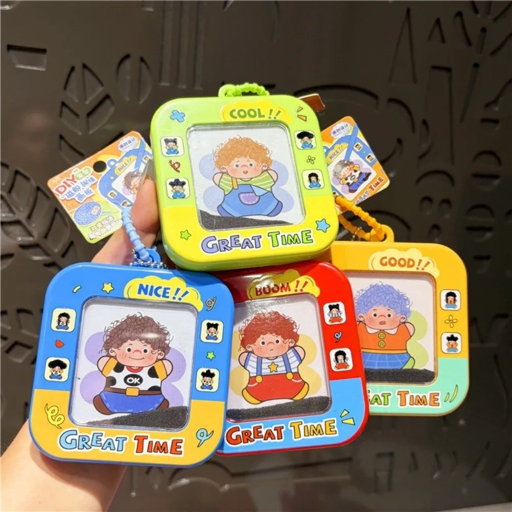 DIY Magnetic Bead Board Magnetic Powder with Attached Stylus Magnetic Doodle Board Reusable Magnetic Drawing Board