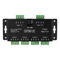 DC5V-24V SP901E Signal Amplifier LED SPI controller 4CH Group Amplifier for WS2812 2811 DMX512 LED Pixels Strip Magic Module