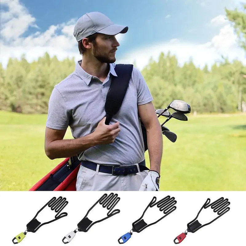 1pcs Golf Gloves Stretcher Holder Keeper Hanger Gloves Support Frame Holder Rack Dryer Shaper Accessories With Metal Buckle