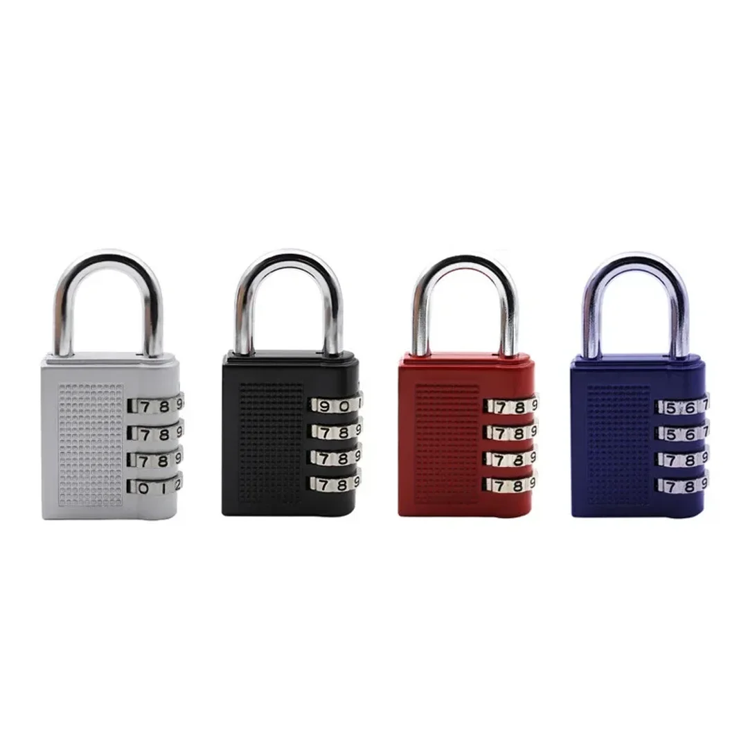 Zinc Alloy Large 4-digit Combination Lock Luggage Luggage Gym Mechanical Password Padlock Cabinet Lock Waterproof Lock