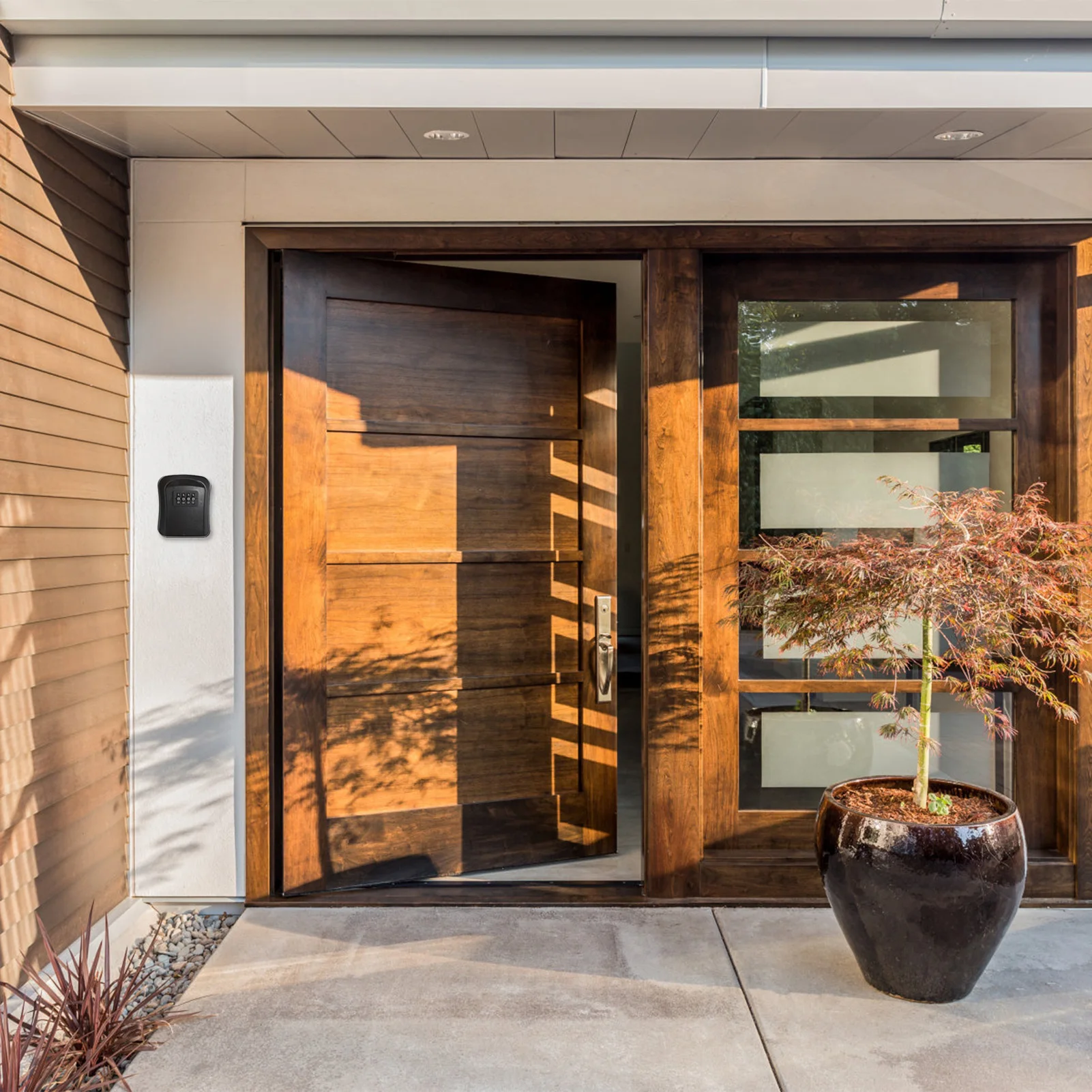 صندوق تخزين المفاتيح الآمن على الحائط، صندوق قفل أمان للشقة، صندوق تخزين مفاتيح احتياطية للمنزل الاحتياطي