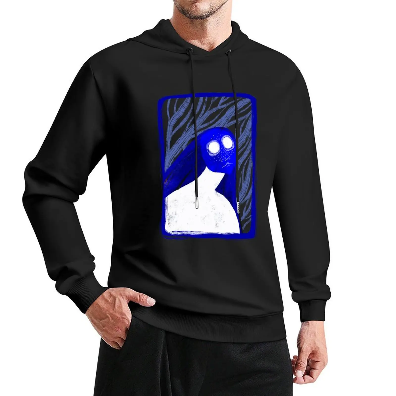 The blue witch of the forest Pullover Hoodie graphic t shirts men men's sweat-shirt male clothes mens clothes men hoodie