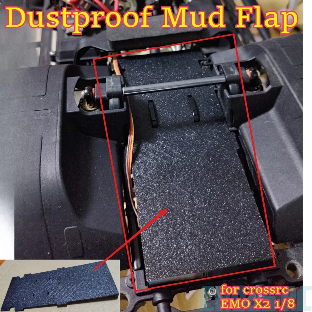 RC car scale Dustproof Mud Flap for crossrc EMO X2 1/8 custom size offroad crawler simulate upgrade replacement spare accessoriy