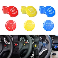 Car Steering Wheel M Alphabet Mode & START Stop Engine Button Fit For BMW 3 Series E90 E91 E92 E93 M3 2007-2013 Red Blue Yellow