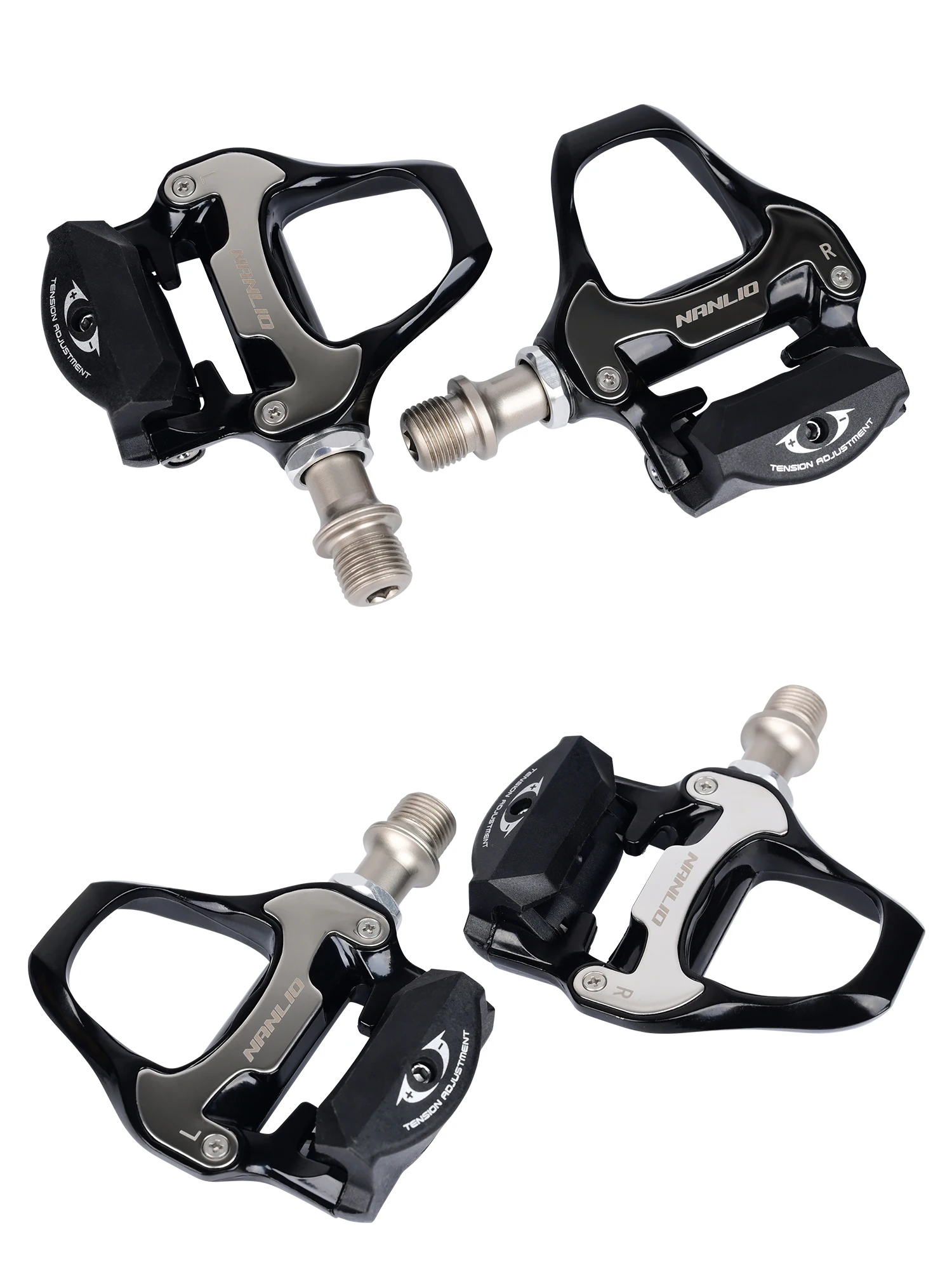 Nanlio SPD-SL Rennrad-Pedale, Klickpedale mit 6 ° Stollen, Leichtes Hybrid-Nylon/Legierung, abgedichtetes Lager (Bestseller) – Detail 22