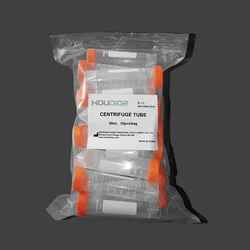 25Pcs/bag 50ml Orange Screw Cap Round Bottom Centrifuge Tube Plastic Test Tubes with Scale ample Vial Container Lab Supplies