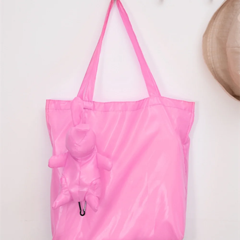 Rabbit ECO Coated Cotton filling Waterproof Tote Reusable Grocery High Capacity Cotton Bag Shopping Bag