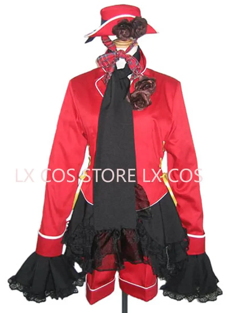 Anime Black Butler Ciel Phantomhive Red Boy Lolita Cosplay Costume