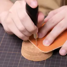 Leather Stitching Awl Second Gen with Ebony and Brass #3