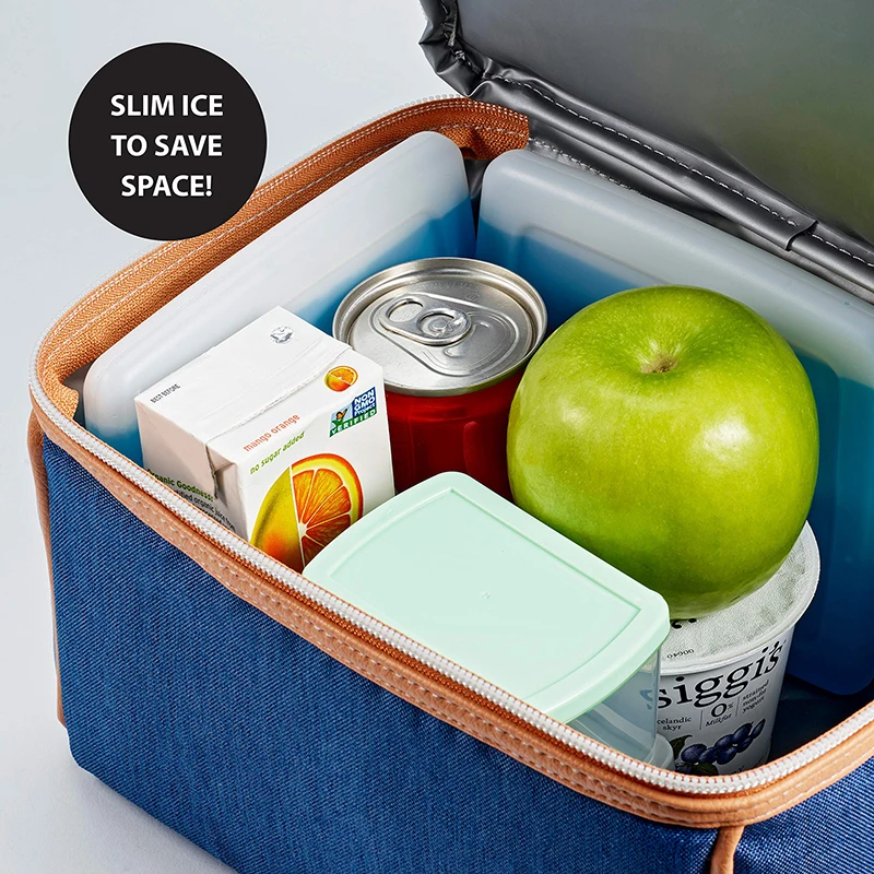2/4/8PCS Reusable Ice Pack for Lunch Box Cooler Bag Trips Gel Ice Pack Portable Camping Cooler Long-Lasting Cooling for Picnics