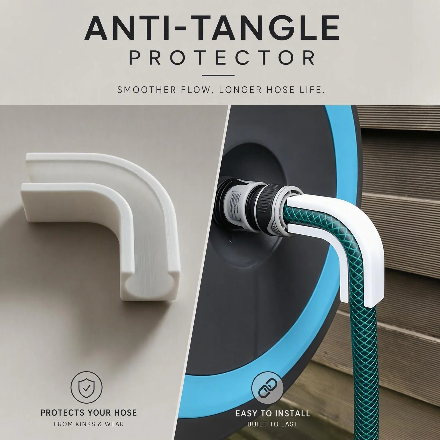 Hose Pipe Anti Bend Protector Tube Kink Prevention Guard Garden Watering Accessory Suitable For 1/2 Inch Hose