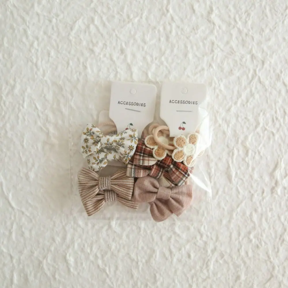 10 шт. модная милая эластичная резинка для детей и девочек, милые резинки для волос с бантом, веревка для волос