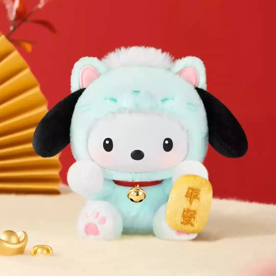 Disponibile - Nuovo Originale Sanrio Lucky Cat Series - Blind Box in Vinile e Peluche - Simpatico Ciondolo per Borsa - Statuetta - Mystery Box - Giocattoli di Tendenza - Regalo