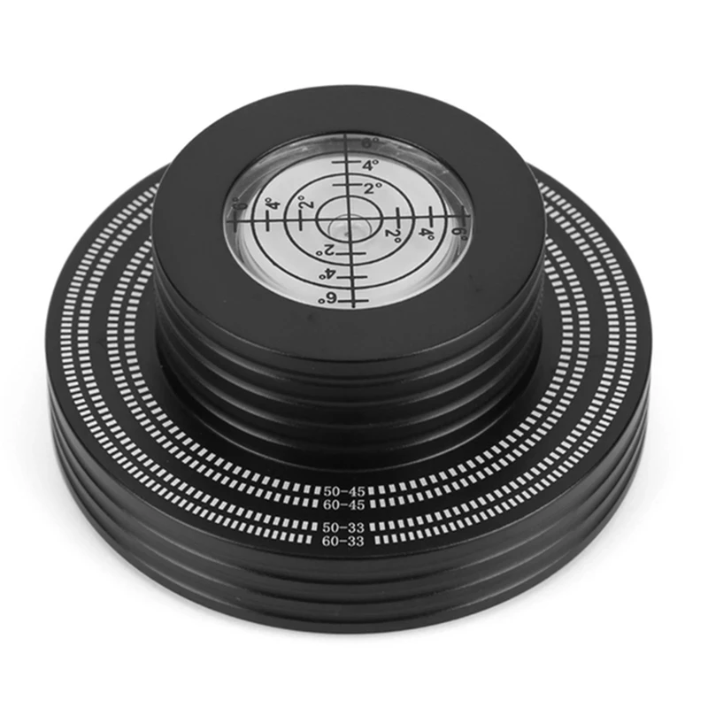 Record Weight LP Vinyl Record Clamp Level Turntable Stabilizer Vibration Player Parts Black