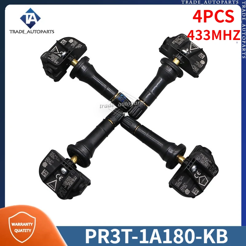 

4 шт. датчик контроля давления в шинах PR3T-1A180-KB для Ford Bronco Sport Expedition Explorer Mustang Ranger TPMS 433 МГц 2024-2029 гг.