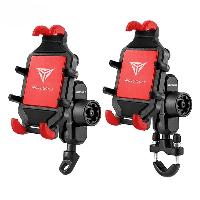 

Outdoor Adjustable Motorcycle Handlebar Cradle with Wireless Charging, Rotatable for 4-7 Inch Smartphones Moto Accessories