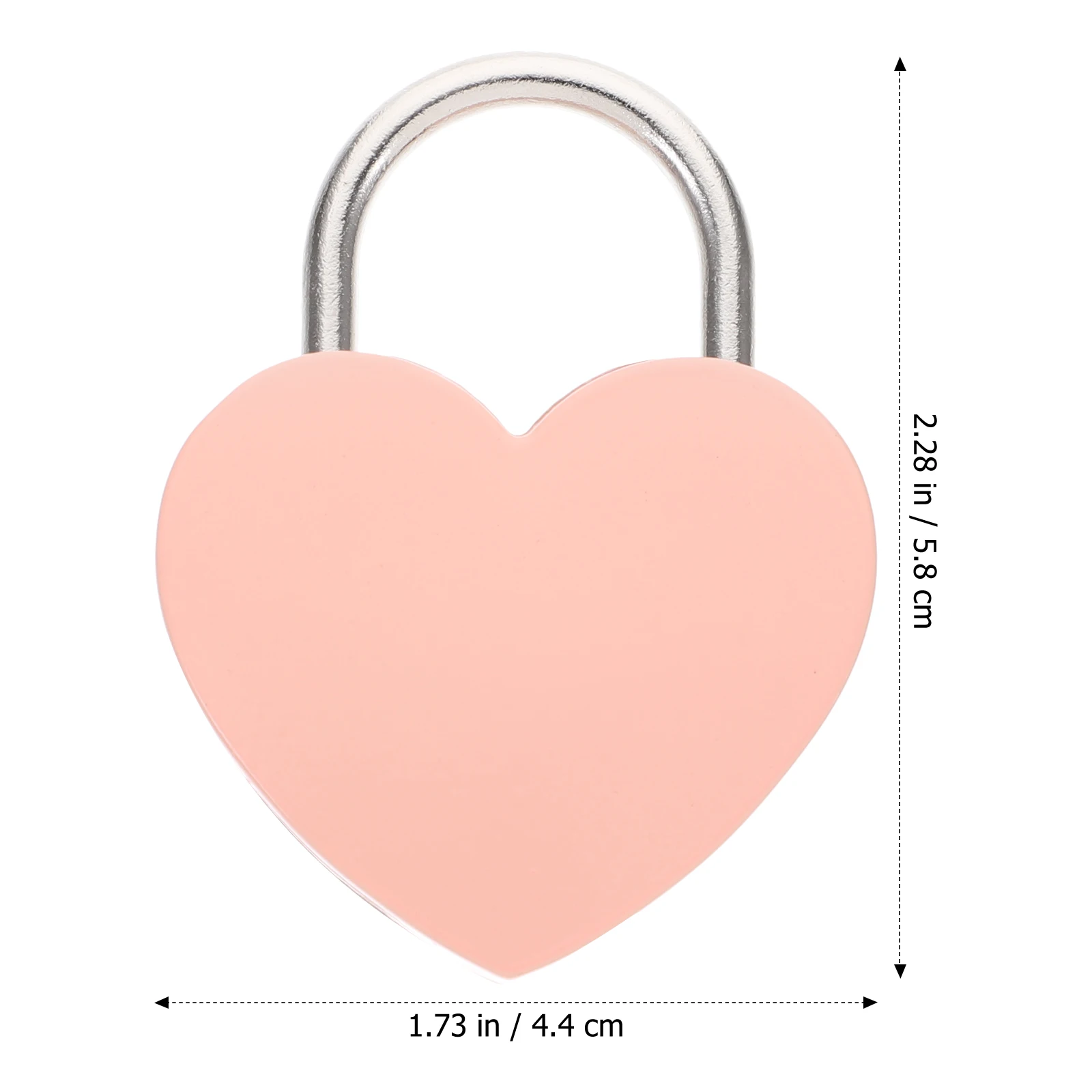 

1pc Cute Small Heart Shape Lock Padlock With Key For Luggage Suitcase Locker Backpack Jewelry Box Wishing Gift Romantic Couples