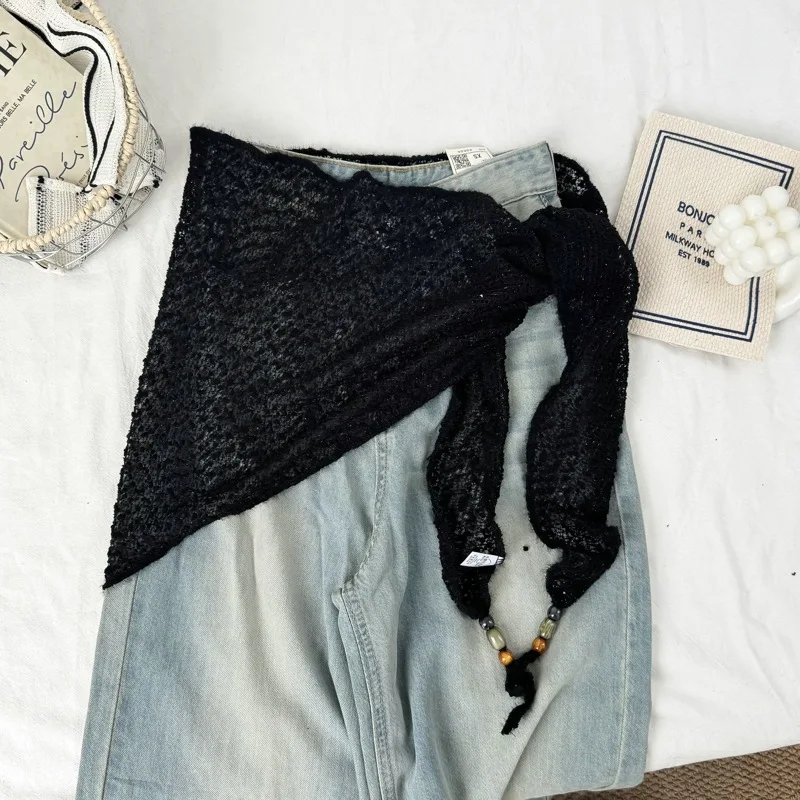 

Осенне-зимний матч, многофункциональный треугольный шарф, шаль, юбка, многоцелевой шарф в богемном стиле, индивидуальный шарф