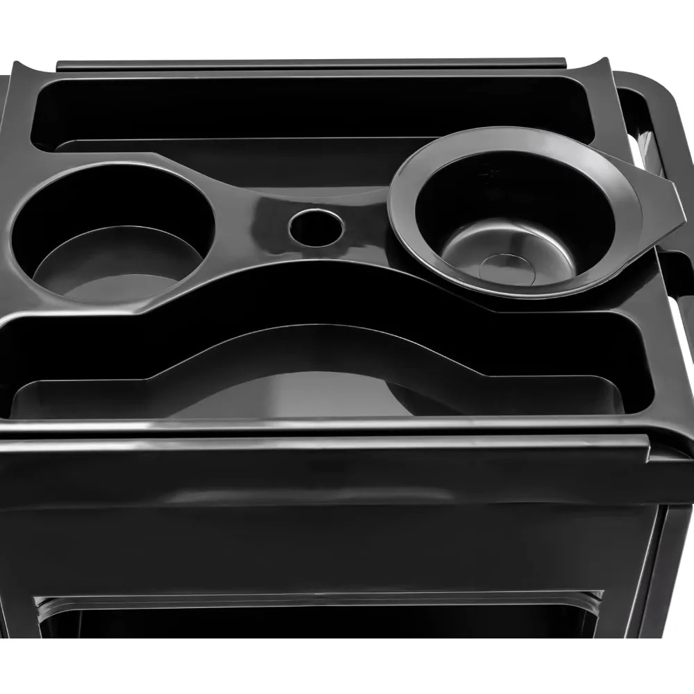 عربة صالون مكونة من 5 طبقات، عربة محطة تصفيف سبا التجميل مقاس 31.9 بوصة مع عجلات وعاء صبغ، عربة صالون دوارة لتصفيف الشعر