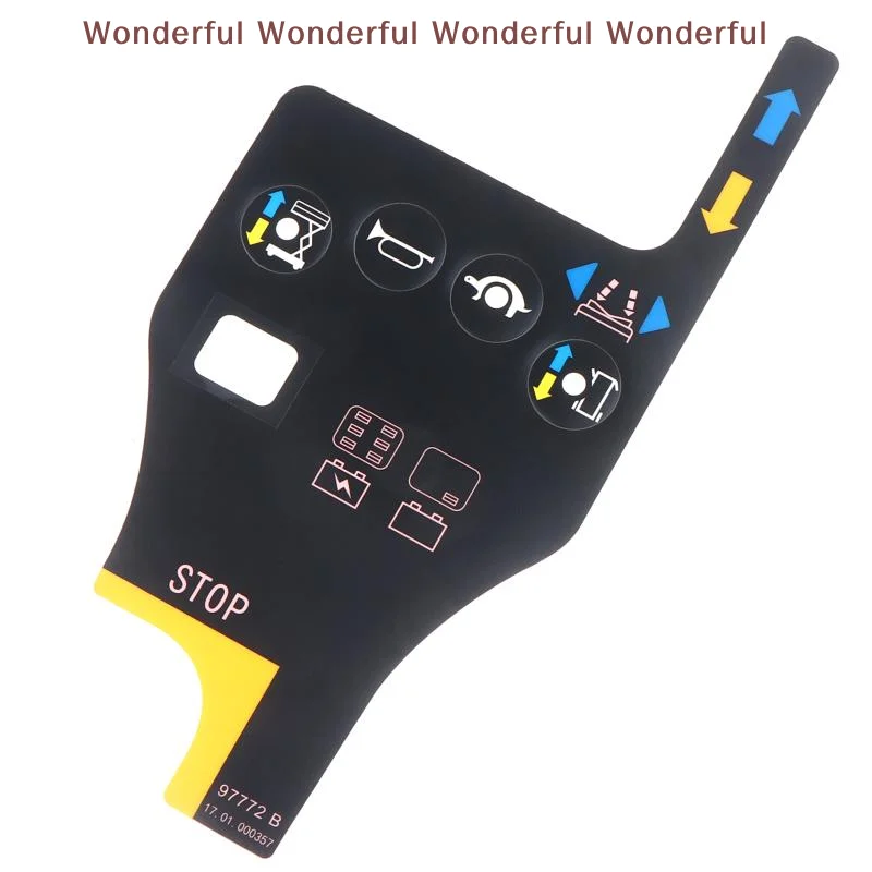 97772 97772GT Decal For Genie Sciccor Lift Aerial Work Platform Controller Panel Four-Button Stickers Aerial Lift Parts
