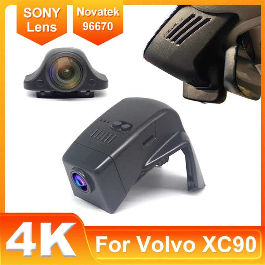 New! 4K DashCam For Volvo XC90 2014-2026 Plug and Play Car DVR Dash Cam Driving Recorder Cameras, WiFi & APP, Car Accessorie