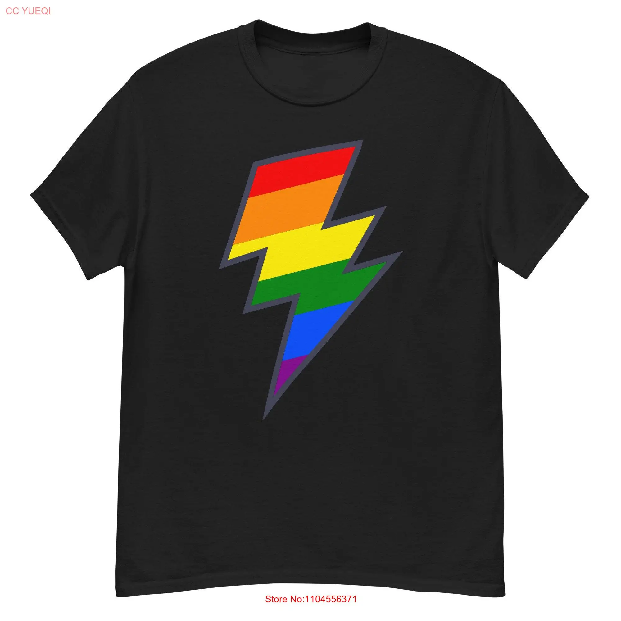 

Футболка Gay Pride с радужным светом и длинными или короткими рукавами