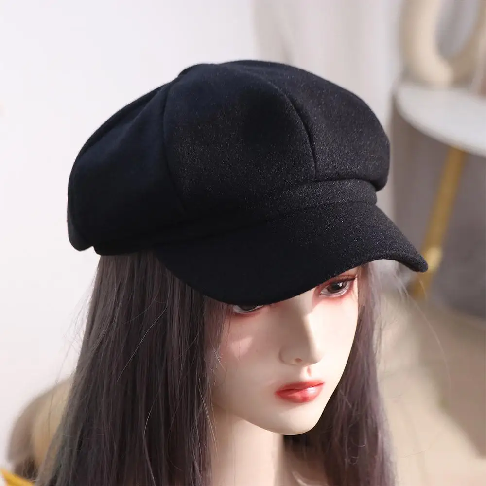 عارضة الكورية نمط الرجعية القبعات قبعة مثمنة JK خمر موزع الصحف قبعة بلون Y2k الرسام قبعة الفتيات