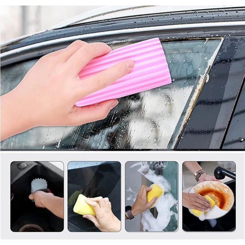 Newest 4/3/2/1PC Magical Sponge Duster PVA Wet Clean Duster Sponge Multifunctional Household Sponges Cleaning Brush Accessories