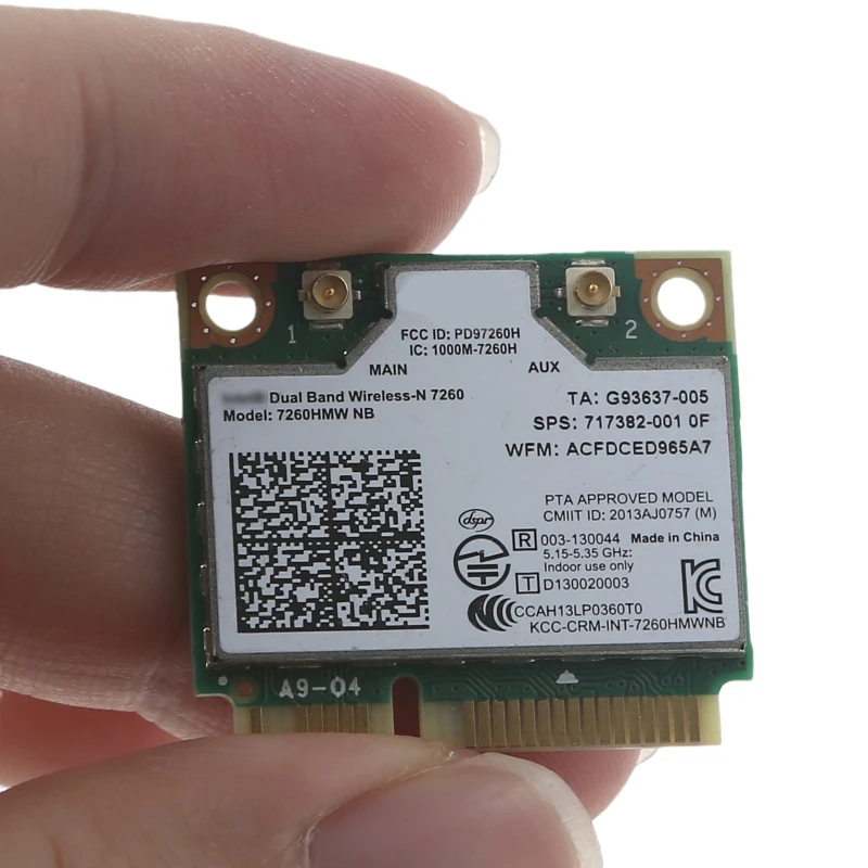 2023 neue 717382-001 für Intel Wireless-N Netzwerk Karte 7260HMW für NB 300 MB Wlan halb PCI-