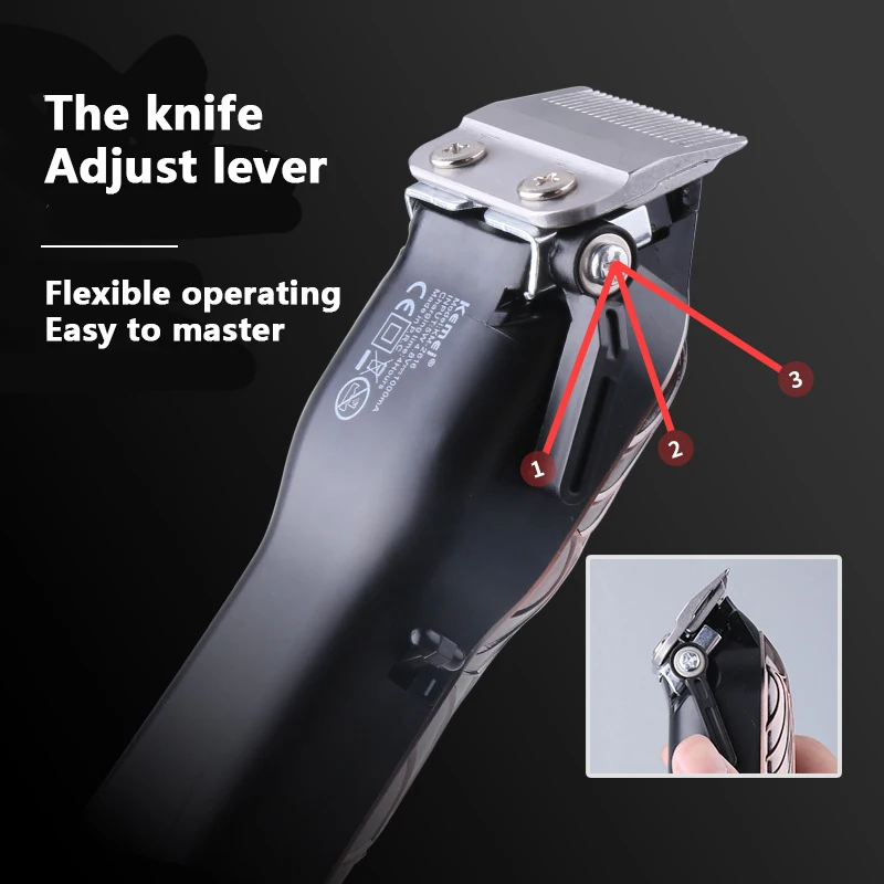 Kemei KM-2616 Professional Electric Hair Clipper In Hair Clipper Hair Salon Fast Charging LCD Digital Display Clipper