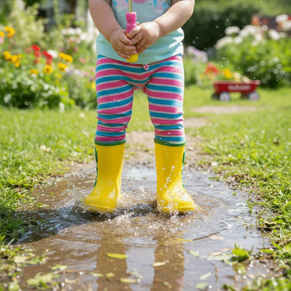 Footwear Cartoon Pattern Children Rain Boots EVA Non-Slip Waterproof Shoes Soft Comfortable Rain Shoes Outdoor Use