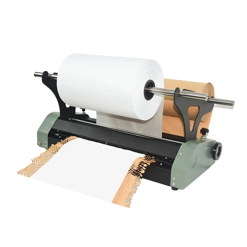 

New Invention Automatic Packaging Cushion Machine Kraft Honeycomb Paper Wrapping Dispenser
