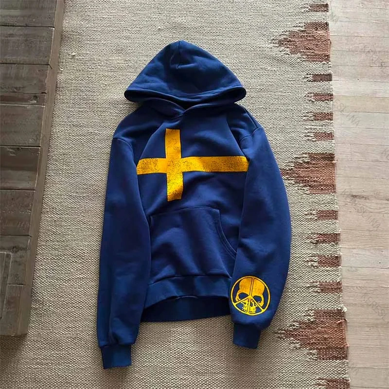 

Европейская и американская готическая модная универсальная толстовка с капюшоном Highstreet, осень/зима, уличная одежда в стиле хип-хоп, рок, топ с капюшоном, эмо