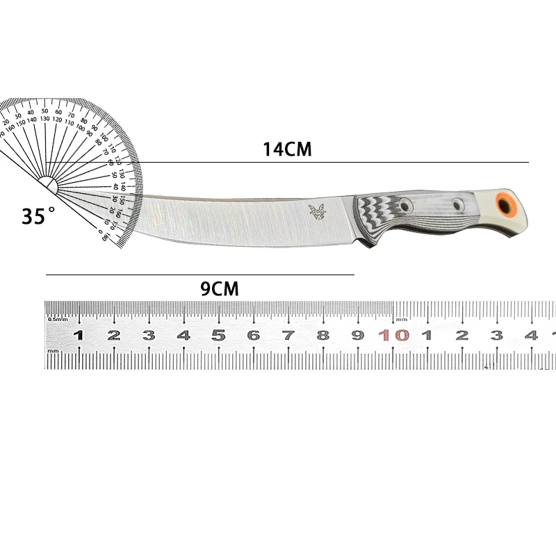 BM Knives 15500-1K Bench S45VN blade Steel Made Hunt Meatcrafter Fixed Knife G10 handle outdoor camping hunting pocket