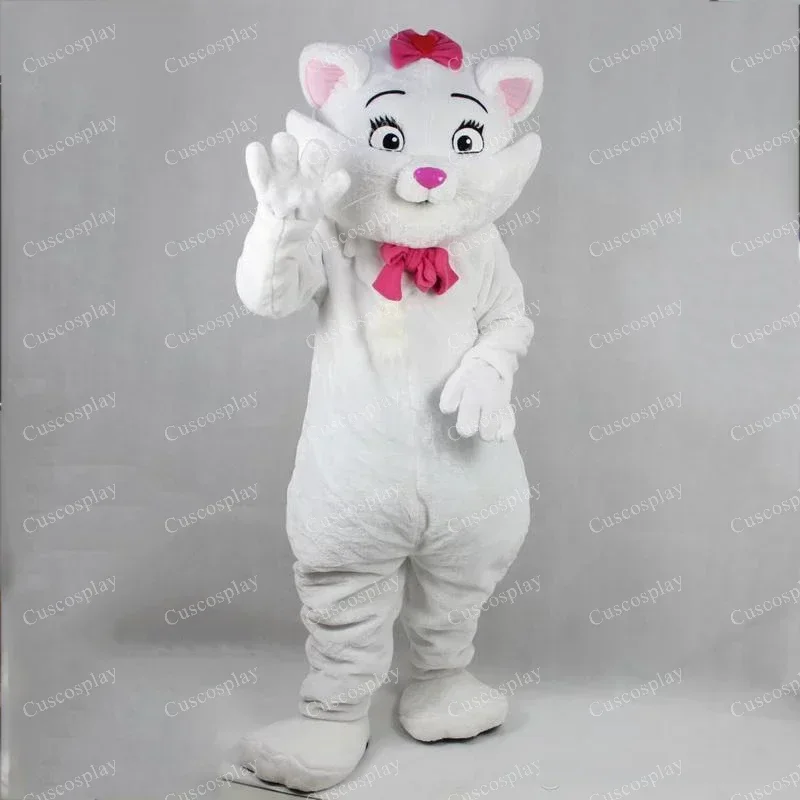 

White Brown Gray White Cat Cartoon Mascot Costumes High Quality EVA Material Helmet Simulation Fur Plush Halloween Party Ev