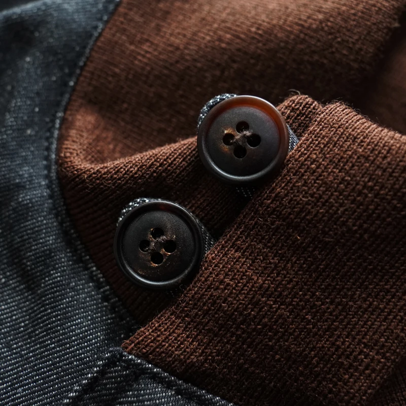 

Casual Men's Denim Flight Jaet A Sle Non-A2 Air Force Jaet Youth ular Stand Fit Four Seasons Long Sve Stand C...