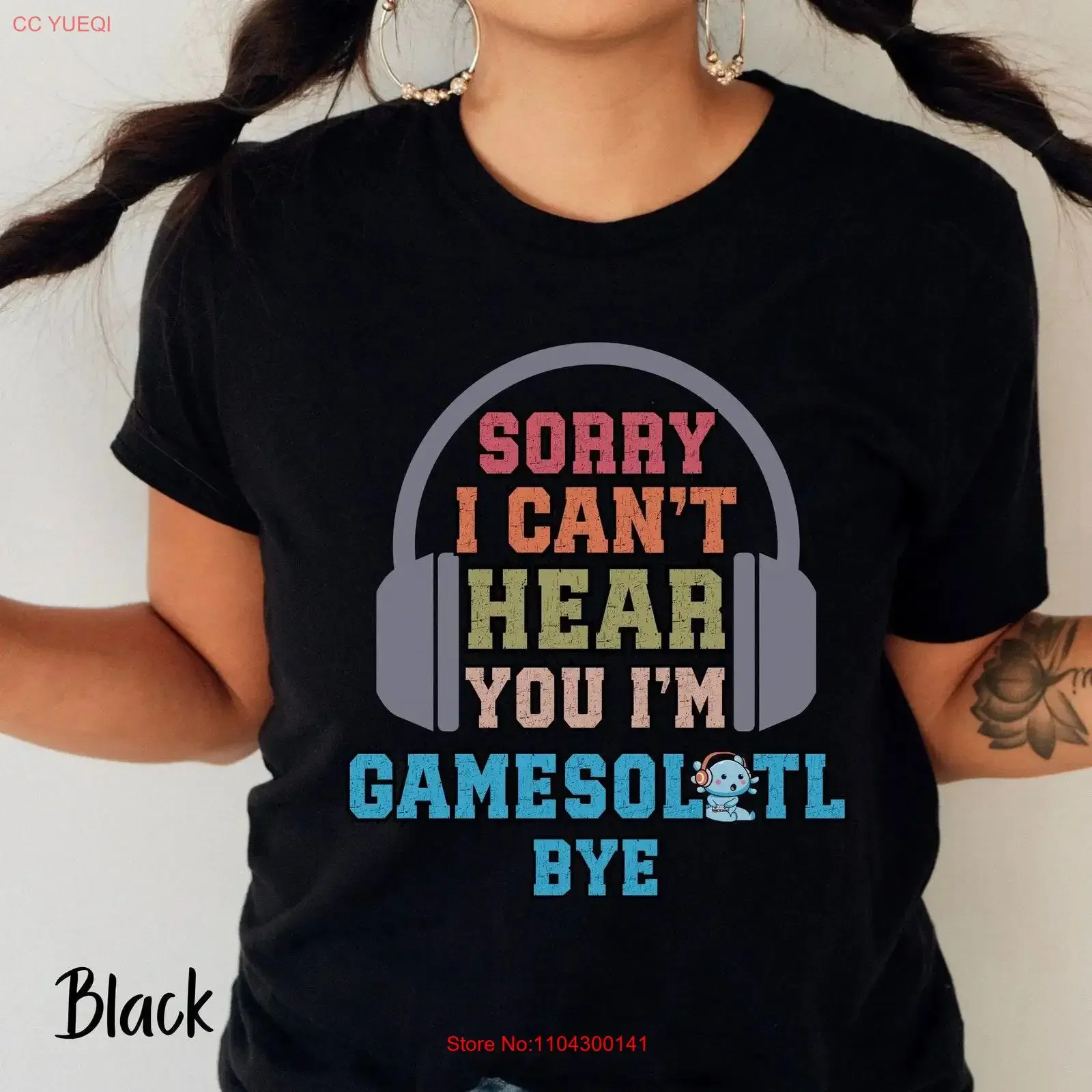 Funny Gaming T Shirt Sorry Can't Gamers Gamesolotyl Gamer Offline Computer Lover vintage Washed graphic Soft fashion Versatile