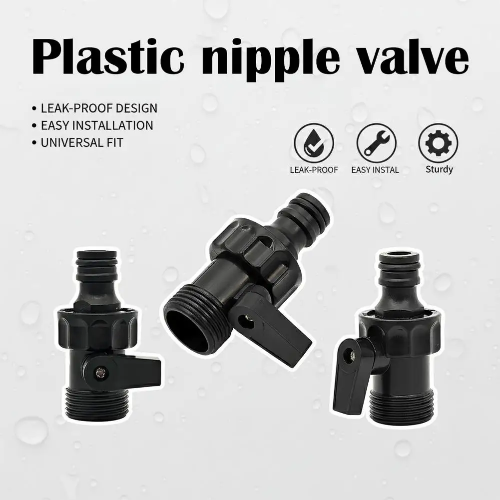 6-Point Nipple Valve Watering Nozzle with Handle Switch Quick Connectors Clamps Garden Irrigation Pipe Hose Fitting Tools