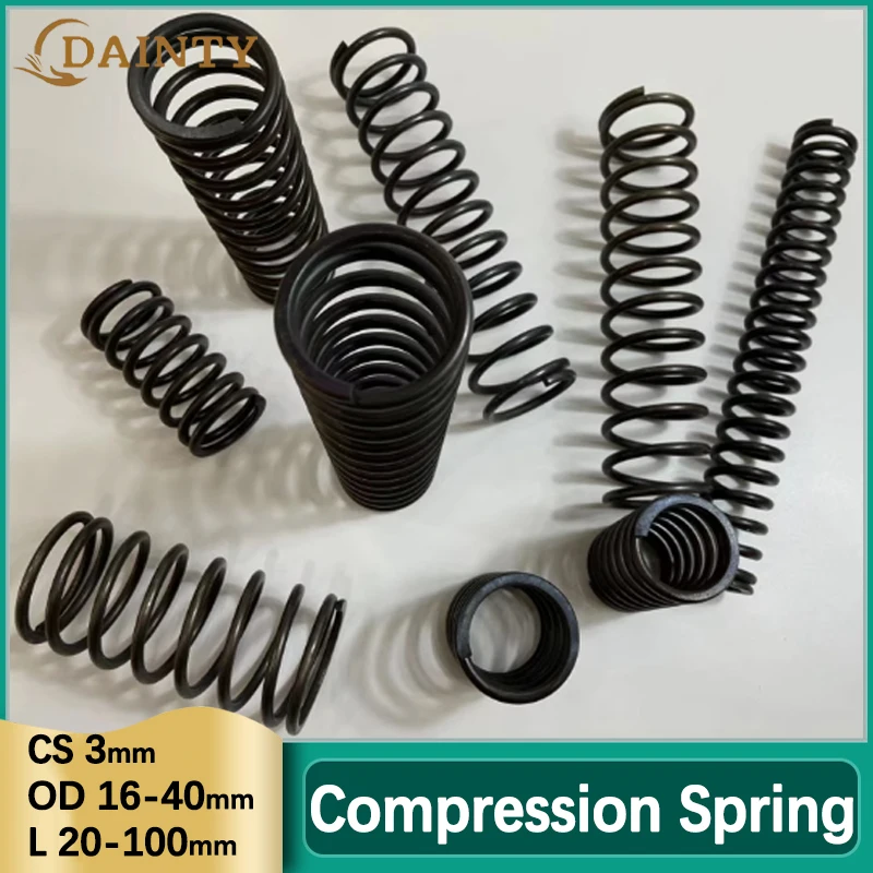 Wire diameter 3mm Spring Steel Pressure Compression Spring Shock Absorption Return Spring Outer Diameter 16-40mm